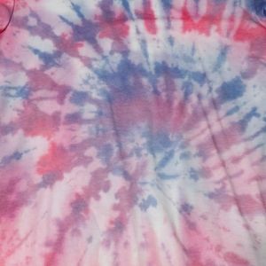 Tie dye pink purple and blue tshirt
